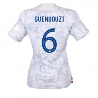 Camiseta Francia Matteo Guendouzi #6 Segunda Equipación Replica Mundial 2022 para mujer mangas cortas